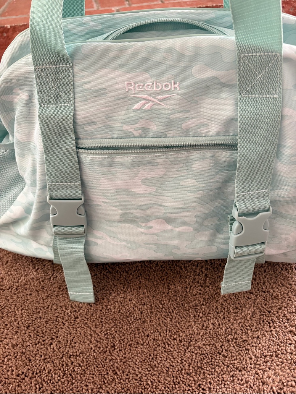 Reebok Mint Camo Travel Tote - Light Green